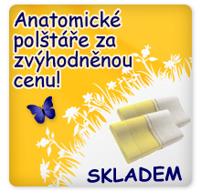 Anatomické polštáře za zvýhodněnou cenu skladem
