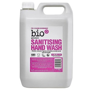 Bio-D tekuté desinfekční mýdlo na ruce Pelargonie - kanystr 5l