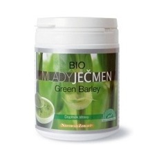 Green Barley BIO Mladý Ječmen 80 g Blue step Spalování tuku, redukce váhy, probiotické kultury,  zažívání Zelený ječmen v bio kvalitě, prášek 80g. Mladý ječmen je svěží zelený nápoj. Najdeme v něm všechny potřebné živiny od...