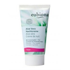 Eubiona noční krém Aloe vera 50 ml   Přírodní noční krém s aloe vera a granátovým jablkem pro normální až mastnou pleť. Přináší pleti intenzivní péči a...