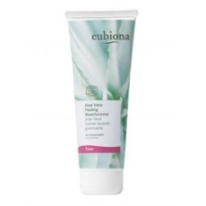 Eubiona peelingový čistící krém Aloe vera 125 ml   Přírodní osvěžující čistící krém s aloe vera a peelingovými částečkami z mletých hroznových jadérek, které obrušují...