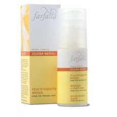 Farfalla Jojoba-Neroli vyživující maska 50 ml   Výživná, přírodní, krémová maska intenzivně hydratuje suchou pleť. Používejte jednou až dvakrát týdně, naneste...