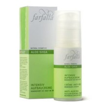 Farfalla Aloe-shea anti-ageing vyživující krém 50 ml   Přírodní regenerační krém s působením proti vráskám s hodnotnými bylinnými výtažky působí proti procesu stárnutí...