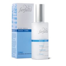 Farfalla Basic pleťové tonikum 80 ml   Osvěžuje a zklidňuje pleť. Tonizuje a hydratuje, dodává pokožce mladistvý, svěží vzhled. Balení 80 ml.