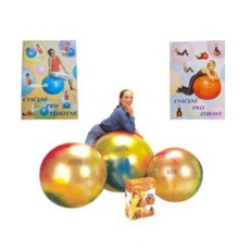 AKCE Míč Arte Gymnic duhový 55 cm + publikace zdarma Rehabilitační pomůcky Gymnic Italy Gymnic Italy