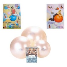 AKCE Míč Fit Ball Gymnic perleťový 65 cm + publikace zdarma   Superodolný míč pomáhá zlepšit poruchy svalového napětí a koordinační poruchy, napravit vybočení páteře a kulatá...