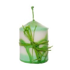Malá polévaná vonná svíčka s aroma zeleného jablka 50x50 mm