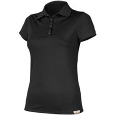 Dámské vlněné polo Lasting Merino AREA černé Zdravý domov Lasting