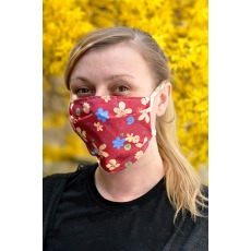 Ochranná respirační rouška kytičky - 2ks Ochranné respirátory a roušky Ostatní
