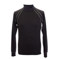 Sensor Double Face rolák pánský černý Fleece mikiny Sensor