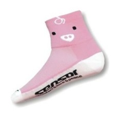 Ponožky Sensor Pig white/pink   Lehké ponožky do teplého a vlhkého počasí.  74% POP, 23% bavlna, 3% elastan