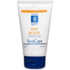 SUN BLOCK  SPF 8, UVA 3     fyzikální filtr Krémy a mléka na opalování Syncare Syncare