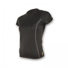 Dámské tričko SENSOR MERINO ACTIVE černé Zdravý domov Sensor
