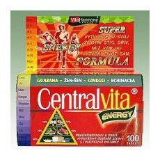 CentralVita Energy multivitaminy pro dospělé - 100 tbl. VITA HARMONY Vitamíny, minerály, multivitamíny VITA HARMONY Speciální přípravek kombinující komplexní multivitaminové tablety a směs přírodních životabudičů, které zaručí nejen...