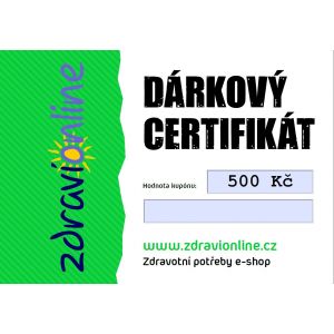 Dárkový certifikát - 500 Kč