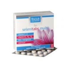 Fin Selenitabs multi (100 tbl) Antioxidant   Antioxidant, který působí proti únavě, urychluje regeneraci, příznivě ovlivňuje plodnost a činnost srdce.
