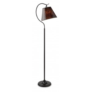 Stojací lampa OTT-LITE Coupelle 25W (2 klobouky-slída, len)