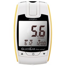 Glukometr GlucoLab + 25 proužků Ostatní  Glukometr s jednoduchým ovládáním, přesným měřením a kontrolou okolní teploty v elegantním pozdře s odběrovým perem a...