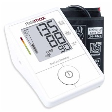 Elektrický měřič krevního tlaku Rossmax X1 Rossmax  Základní model automatického tlakoměru Rossmax X1 s velmi jednoduchým ovládáním, změří tlak rychle a přesně.