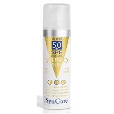 Syncare ZINCI SUN SPF 50+ lehce tónující 30ml Syncare Přírodní ochranná sluneční kosmetika, krémy na opalování Opalovací krém s nejvyšší ochranou pleti citlivé na UV záření s lehkým tónováním pro přirozené nanášení a maximální...