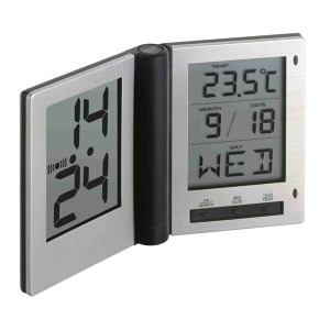 Cestovní budík s teploměrem a kalendářem TFA 98.1019