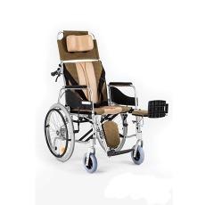 Invalidní vozík polohovací Timago ALH008 hnědo-béžová Rehabilitace a cvičení Timago