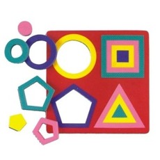 Geometrické tvary - vkládací Cvičení pro děti Ostatní